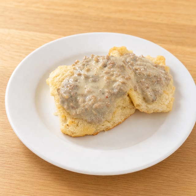 Biscuit and gravy.