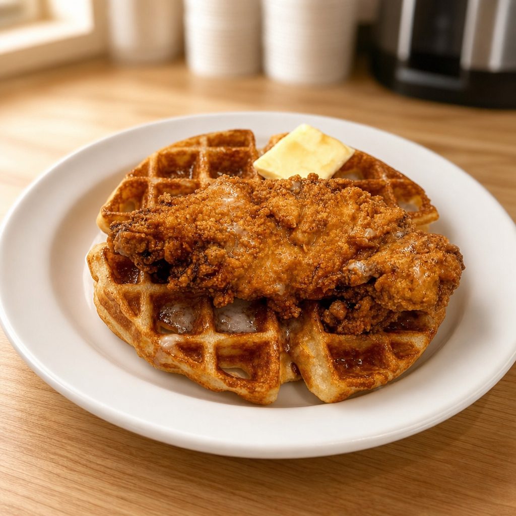 Chicken and Waffles.