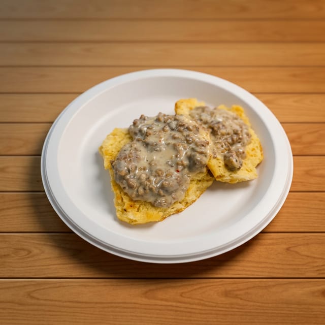 Biscuit and gravy.