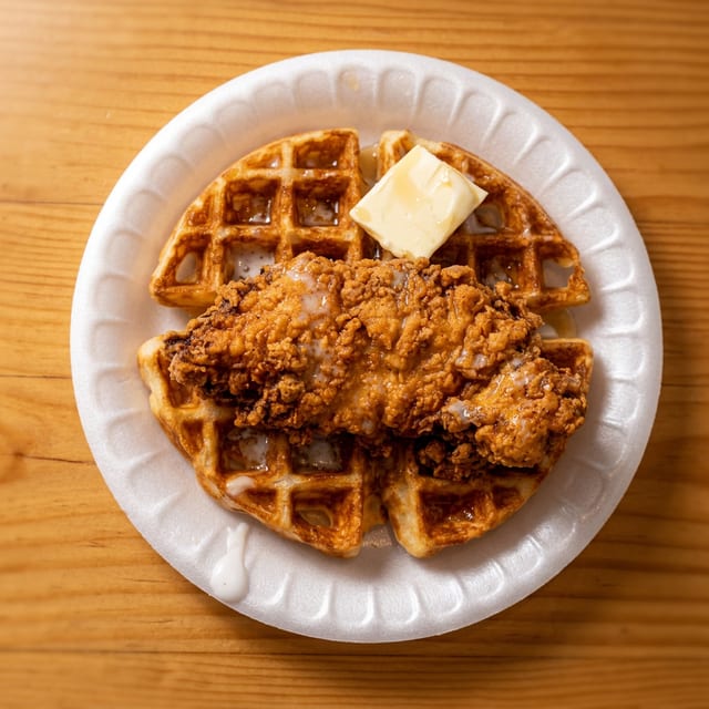 Chicken and Waffle.